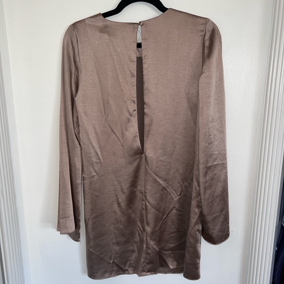 Asos brown silky mini dress - Picture 3 of 3